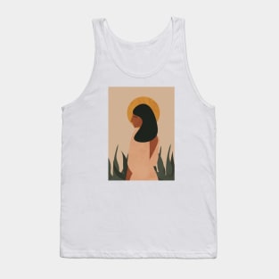 Bohemian Woman, Abstract Boho Tank Top